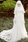 Abito da sposa Chiesa Alta Coperta Maniche Lunghe Lungo A-Line Applique - Pagina 1