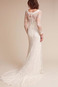Abito da sposa Festoni Naturale Quanto Cappella treno Maniche Lunghe - Pagina 2