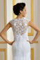 Abito da sposa Primavera Bassa Pizzo Overlay all'aperto decorato Super Satin - Pagina 5