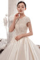 Abito da sposa Cerniera Pizzo Overlay a linea T-Shirt Raso decorato - Pagina 5