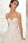 Abito da sposa Pizzo Lungo Applique Senza Maniche Naturale Cerniera - Pagina 3