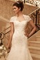 Abito da sposa collo Sweetheart Gonna lunga Maniche Corte Naturale - Pagina 3