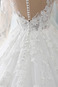 Abito da sposa Shiena Sheer Autunno Maniche Lunghe Triangolo Invertito - Pagina 6