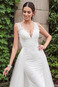 Abito da sposa Sexy Pizzo Gonna lunga all'aperto Naturale Senza Maniche - Pagina 5