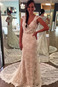 Abito da sposa in pizzo Non Specificato A-Line Profondo V-scollo Naturale - Pagina 1