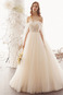 Abito da sposa Fuori dalla spalla Multi Strati Tulle Senza Maniche - Pagina 1