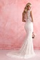 Abito da sposa Bateau All Aperto sirena Applique Shiena Sheer maniche ad aletta - Pagina 1