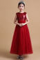 Abito cerimonia bambina Primavera Tulle A-Line Corpetto con paillettes paillettes - Pagina 6