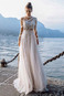 Abito da sposa Tipo standard Lungo Tulle A-Line Naturale Shiena Sheer - Pagina 1