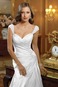 Abito da sposa sirena Naturale Cappellini Maniche Corte Cuore Lungo - Pagina 3