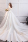 Abito da sposa abbondante Allacciato Naturale Cappellini A-Line Fuori dalla spalla - Pagina 2