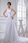 Abito da sposa Perline Tipo standard Chiffon Allacciato A-Line Gonna lunga - Pagina 1