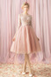 Abito da cocktail eleganza in pizzo Tulle A-Line al ginocchio Cerniera - Pagina 1