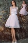 Abito da sposa Pizzo Senza Maniche Mezza Coperta Casuale Estate Ball Gown - Pagina 1