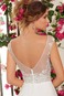 Abito da sposa Lungo Chiffon Senza schienale Cappellini Bottone Naturale - Pagina 3