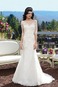 Abito da sposa Pizzo francese Mezze Maniche Mezza Coperta Naturale - Pagina 1