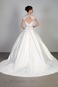 Abito da sposa Pizzo Naturale Ball Gown Lungo Mezza Coperta Cinghia in rilievo - Pagina 2