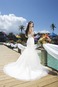 Abito da sposa Pizzo collo Sweetheart Applique unbacked Spiaggia Lungo - Pagina 2