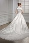 Abito da sposa Bendaggio Ball Gown Bassa Raso Gonna lunga Maniche Corte - Pagina 2