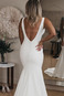 Abito da sposa stravagante Sirena all'aperto Festoni Lungo Profondo V-scollo - Pagina 3