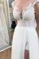 Abito da sposa Senza Maniche Primavera V-Scollo Shiena Sheer Lace Coperta - Pagina 2
