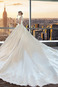Abito da sposa Raso decorato Corpo a pera A-Line bordo rialzato All Aperto - Pagina 3
