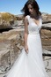 Abito da sposa Romantici Gonna lunga Spiaggia Naturale A-Line V-Scollo - Pagina 1