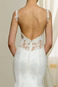 Abito da sposa Applique Super Super Satin Tubino Schiena Nuda Magro - Pagina 5