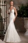 Abito da sposa Sirena All Aperto Naturale Lungo Pizzo francese Scollo a V - Pagina 1