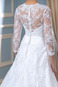 Abito da sposa Vintage Pizzo Overlay Applique Quanto all'aperto Maniche Lunghe - Pagina 4