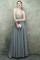 Abito da ballo Chiffon Sexy Alle Caviglie V-Scollo Naturale Corpetto ingioiellato - Pagina 2