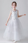Abito cerimonia bambina Primavera Senza Maniche Super Satin Rosette Ornamento - Pagina 1