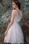 Abito da sposa Pizzo Senza Maniche Mezza Coperta Casuale Estate Ball Gown - Pagina 2