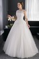 Abito da sposa Pizzo Applique Gonna lunga Naturale Ball Gown Allacciato - Pagina 1