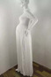 Abito da sposa Premaman Collo drappeggiato Chiffon Maniche Lunghe - Pagina 12