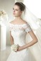 Abito da sposa Naturale Bateau Lace Coperta Applique Illusione maniche - Pagina 3