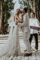 Abito da sposa Naturale Tulle Treno di spazzata Schiena Nuda Applique - Pagina 6
