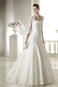 Abito da sposa Maniche a 3/4 Pizzo Queen Anne Cerniera Chiesa Lungo - Pagina 1