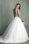 Abito da sposa Mezza Coperta Ball Gown Primavera Raso V-Scollo Applique - Pagina 2