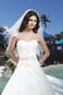 Abito da sposa Schiena Nuda Lungo Organza A-Line Fiore collo Sweetheart - Pagina 3