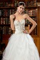 Abito da sposa Cuore Schiena Nuda Applique Senza Maniche Tulle Ball Gown - Pagina 3