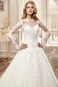 Abito da sposa Pizzo Lungo a linea Shiena Sheer Formale Applique - Pagina 3