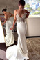 Abito da sposa Pizzo Overlay Tubino unbacked Pizzo francese Applique - Pagina 1