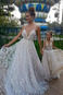 Abito da sposa Lungo Naturale Profondo scollo a v trendiness A-Line - Pagina 1