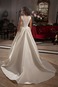 Abito da sposa Naturale Super Satin A-Line Chiesa Alta Coperta Lungo - Pagina 2