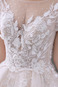 Abito da sposa Pizzo francese Pudica Allacciato A-Line Applique V-Scollo - Pagina 6