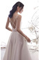 Abito da sposa Tipo standard A-Line Raso Spaghetti spalline Criss-cross - Pagina 5