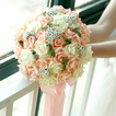 Mazzo di fiori 30 della sposa che tiene matrimonio damigella d'onore rosa champagne fiore