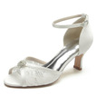 Scarpe da banchetto con strass tacco alto moda scarpe da banchetto in raso scarpe da sposa