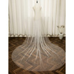 Velo da sposa perlato grande velo da sposa strascicante con pettine per capelli filato liscio lungo 3 metri